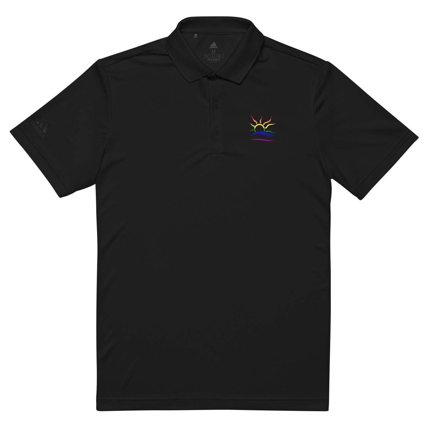 Adidas Premium Polo Shirt: Naturist Symbol (Pride)