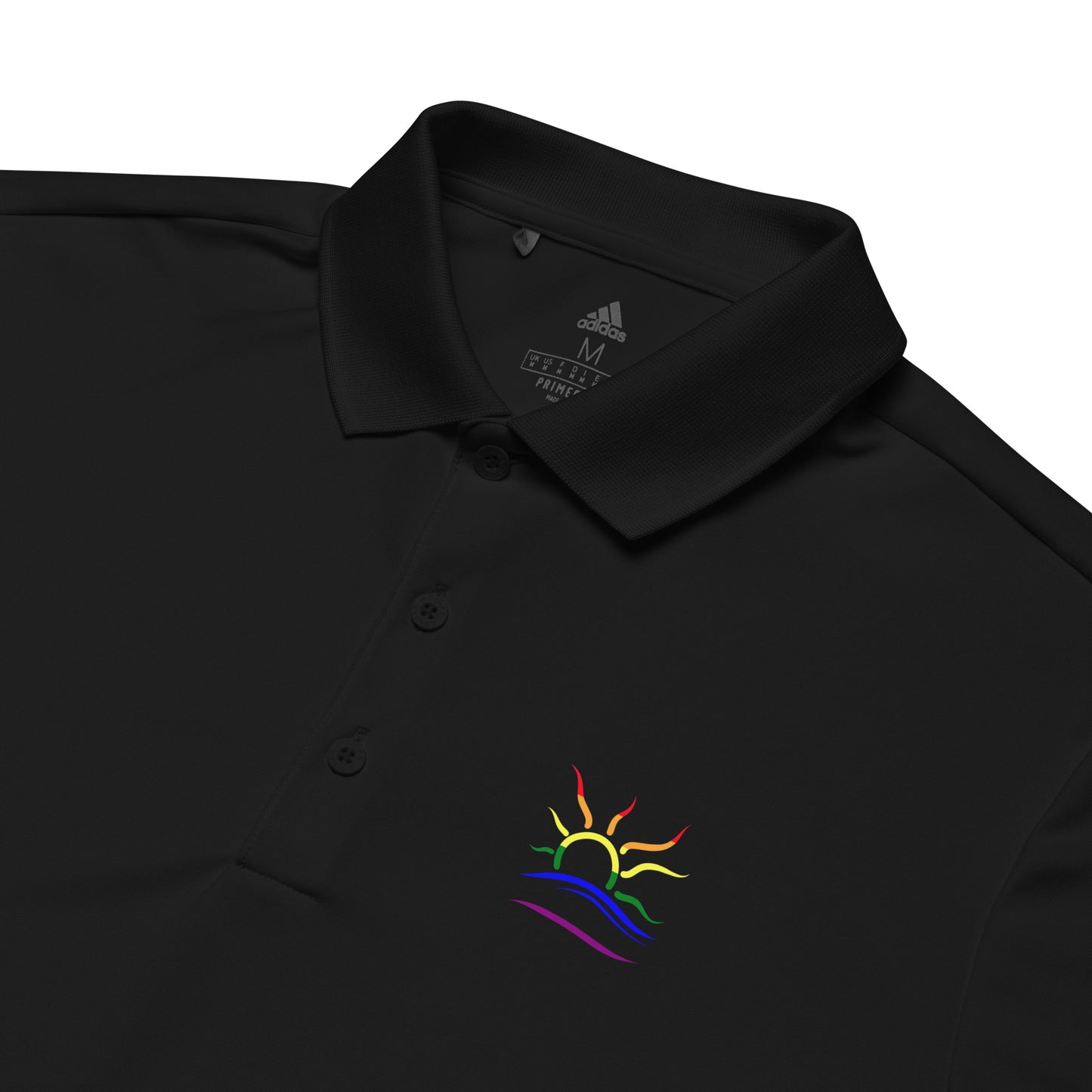 Adidas Premium Polo Shirt: Naturist Symbol (Pride)