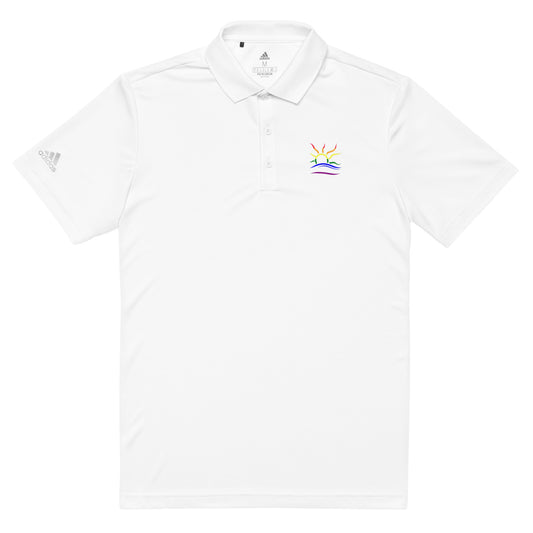 Adidas Premium Polo Shirt: Naturist Symbol (Pride)