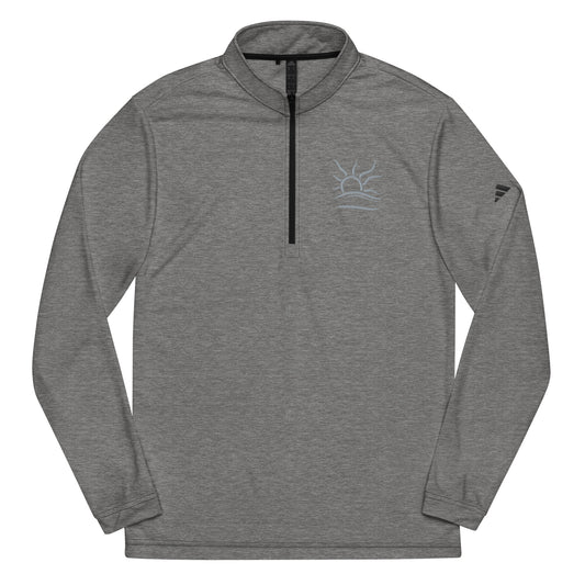 Adidas Quarter zip embridered Naturist Symbol (Grey) pullover