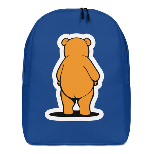 Bellamy Bear Minimalist Backpack - Blue