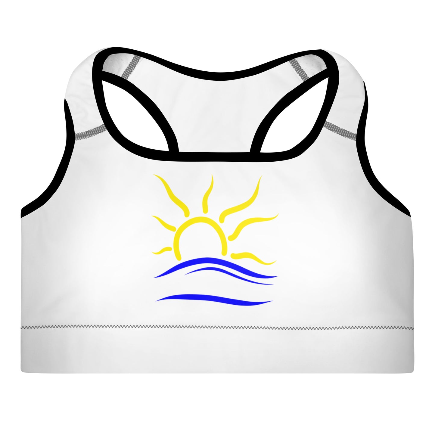 Naturist Symbol Padded Sports Bra