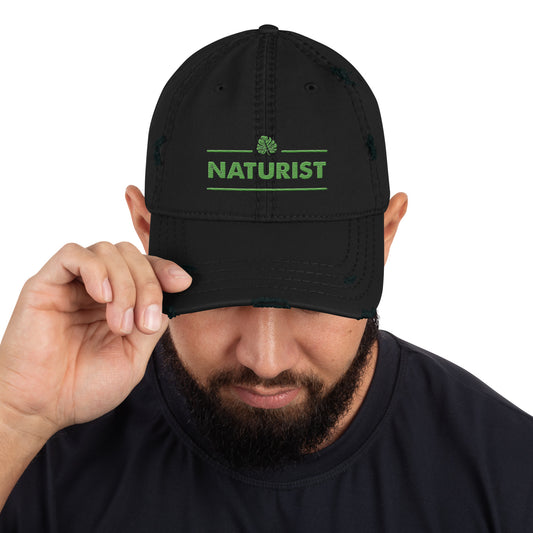 Naturist Distressed Dad Hat