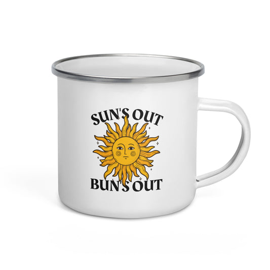 Sun's Out Bun's Out Enamel Mug