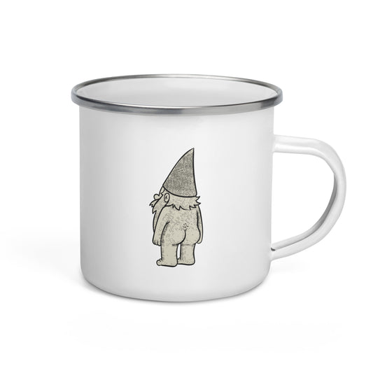 Naked Gnome Enamel Mug