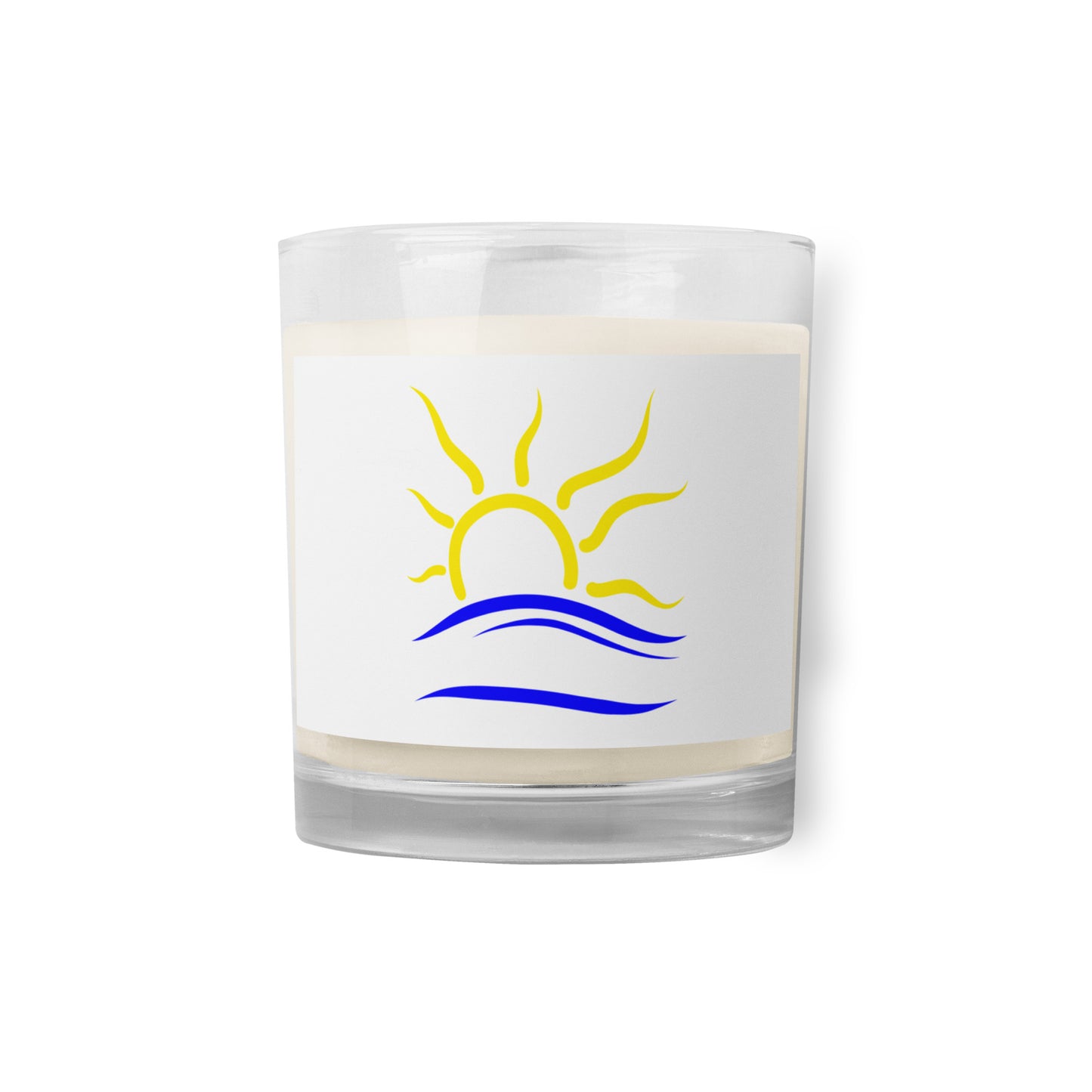 Naturist Symbol Glass jar soy wax candle