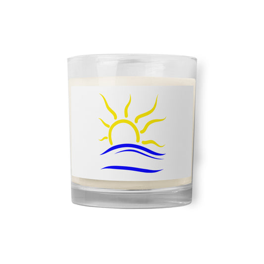 Naturist Symbol Glass jar soy wax candle