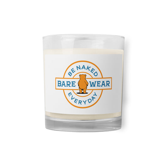 Be Naked Everyday Logo Glass jar soy wax candle