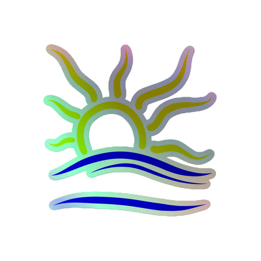 Naturist Symbol Holographic Stickers