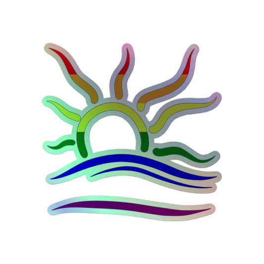 Naturist Symbol (Pride) Holographic Stickers