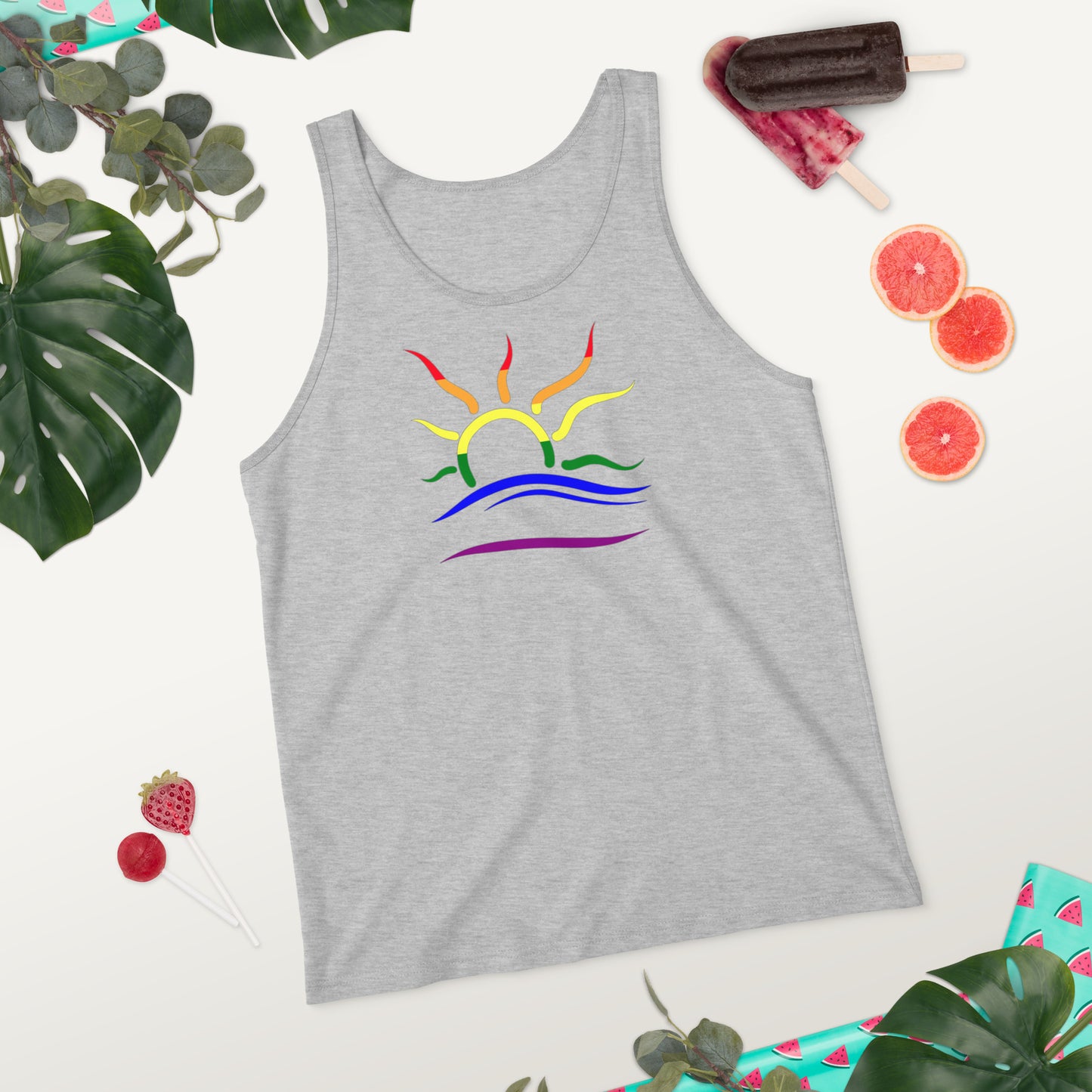 Standard Naturist Symbol (Pride) Unisex Tank Top