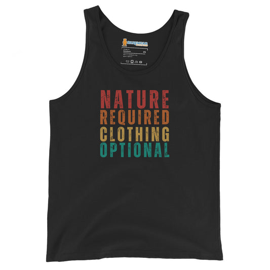 Nature Required Clothing Optional Men's Tank Top