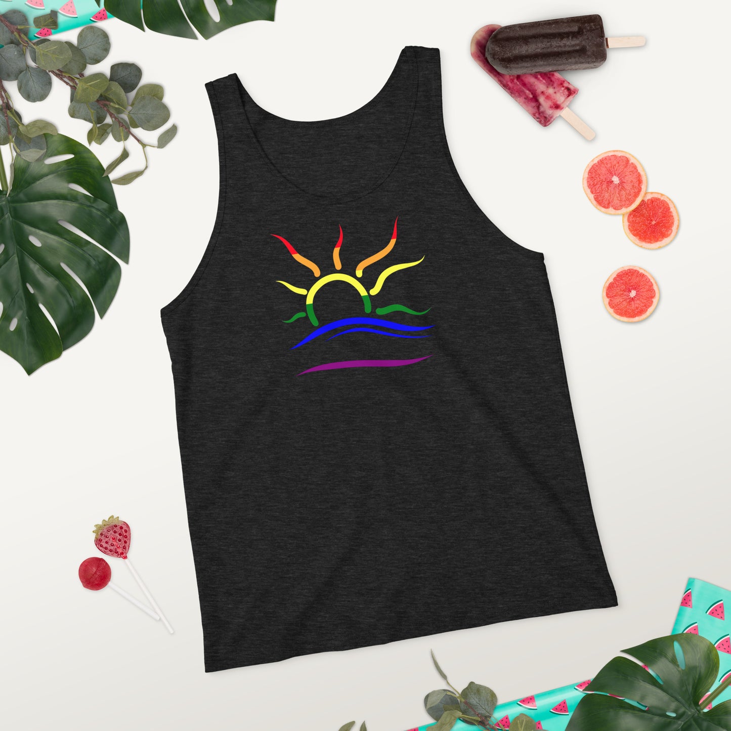 Standard Naturist Symbol (Pride) Unisex Tank Top