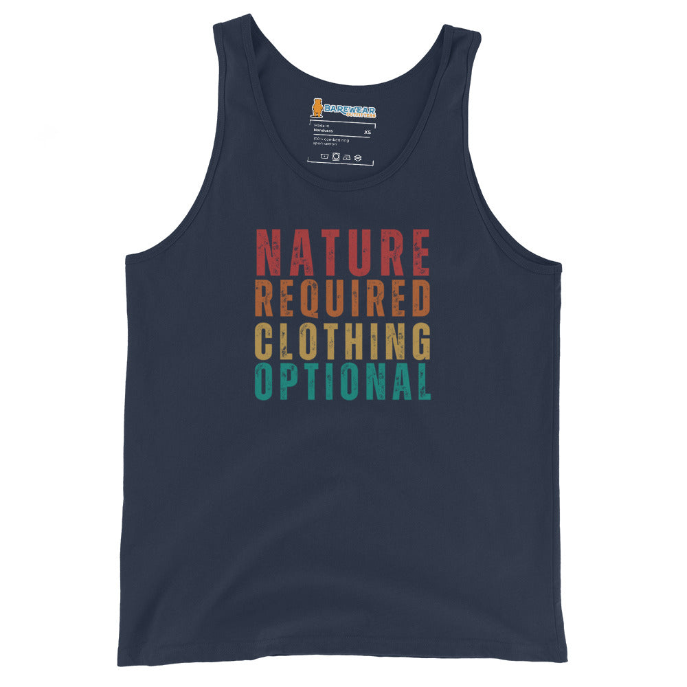 Nature Required Clothing Optional Men's Tank Top