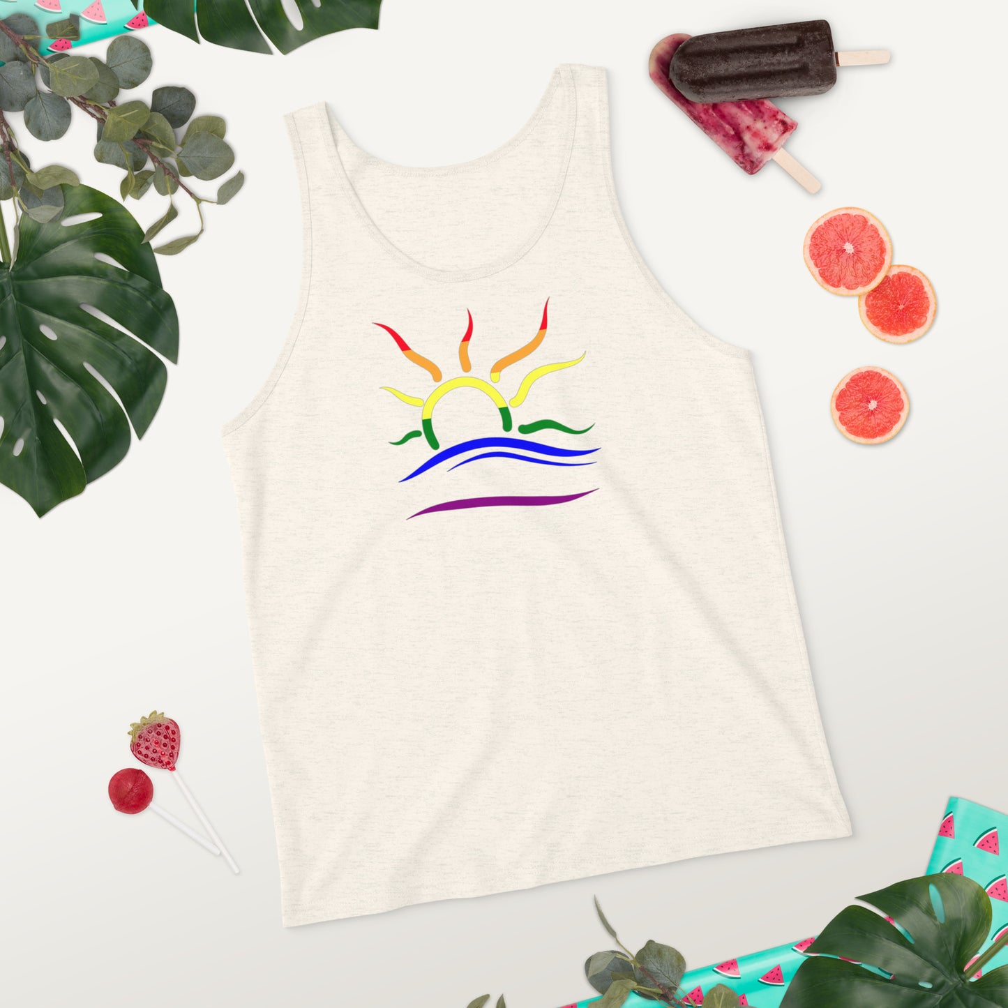 Standard Naturist Symbol (Pride) Unisex Tank Top