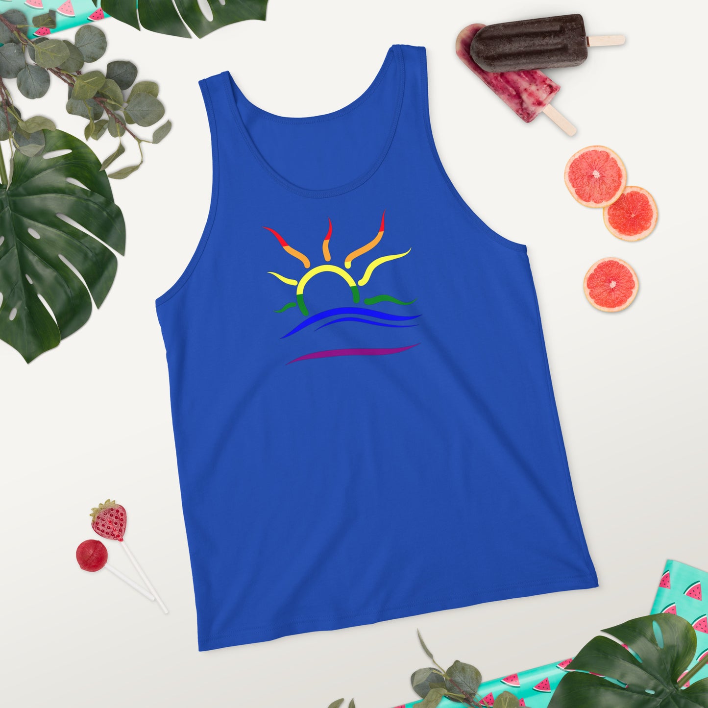 Standard Naturist Symbol (Pride) Unisex Tank Top