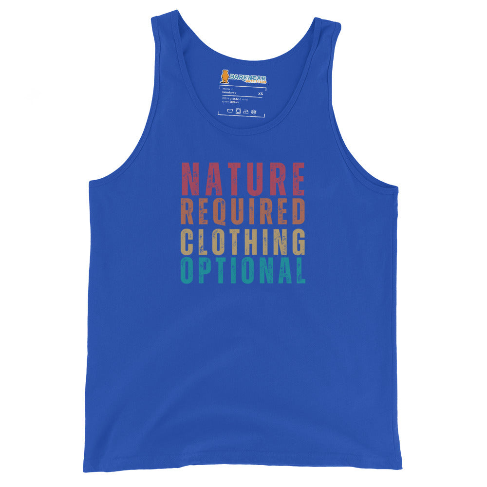 Nature Required Clothing Optional Men's Tank Top