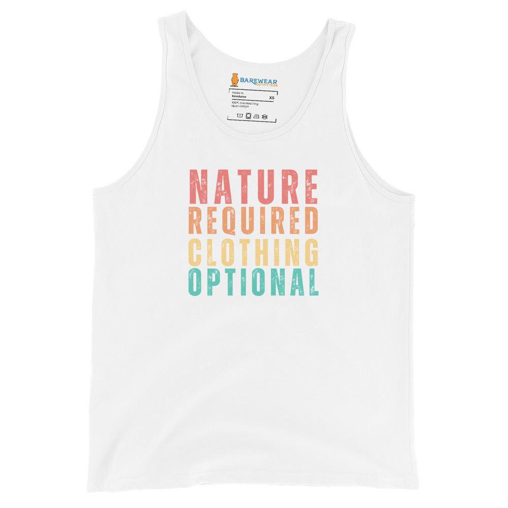 Nature Required Clothing Optional Men's Tank Top