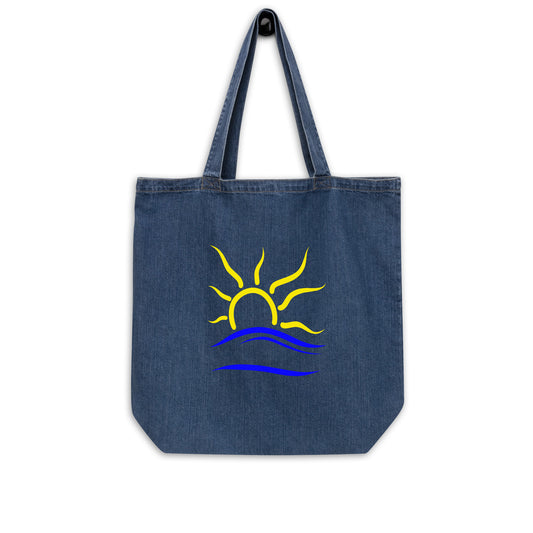 Naturist Symbol Organic denim tote bag