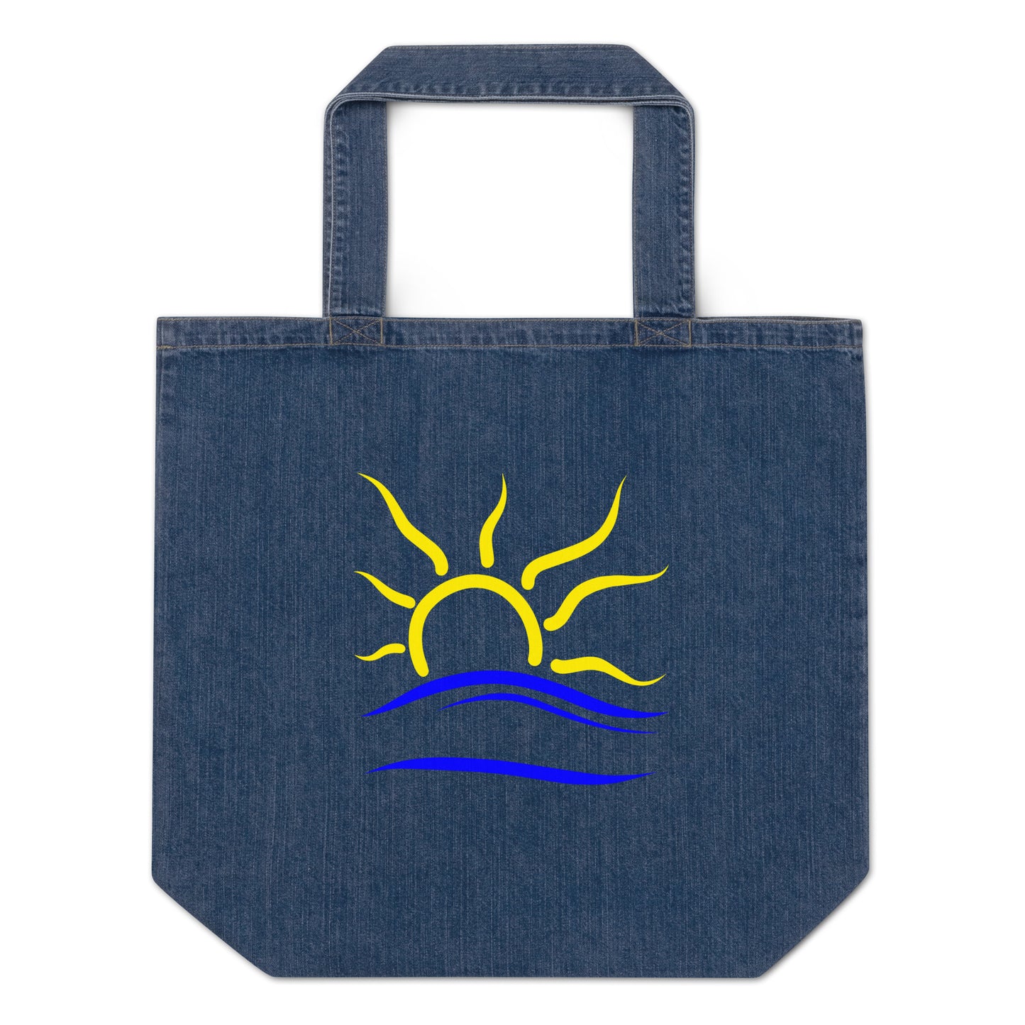 Naturist Symbol Organic denim tote bag