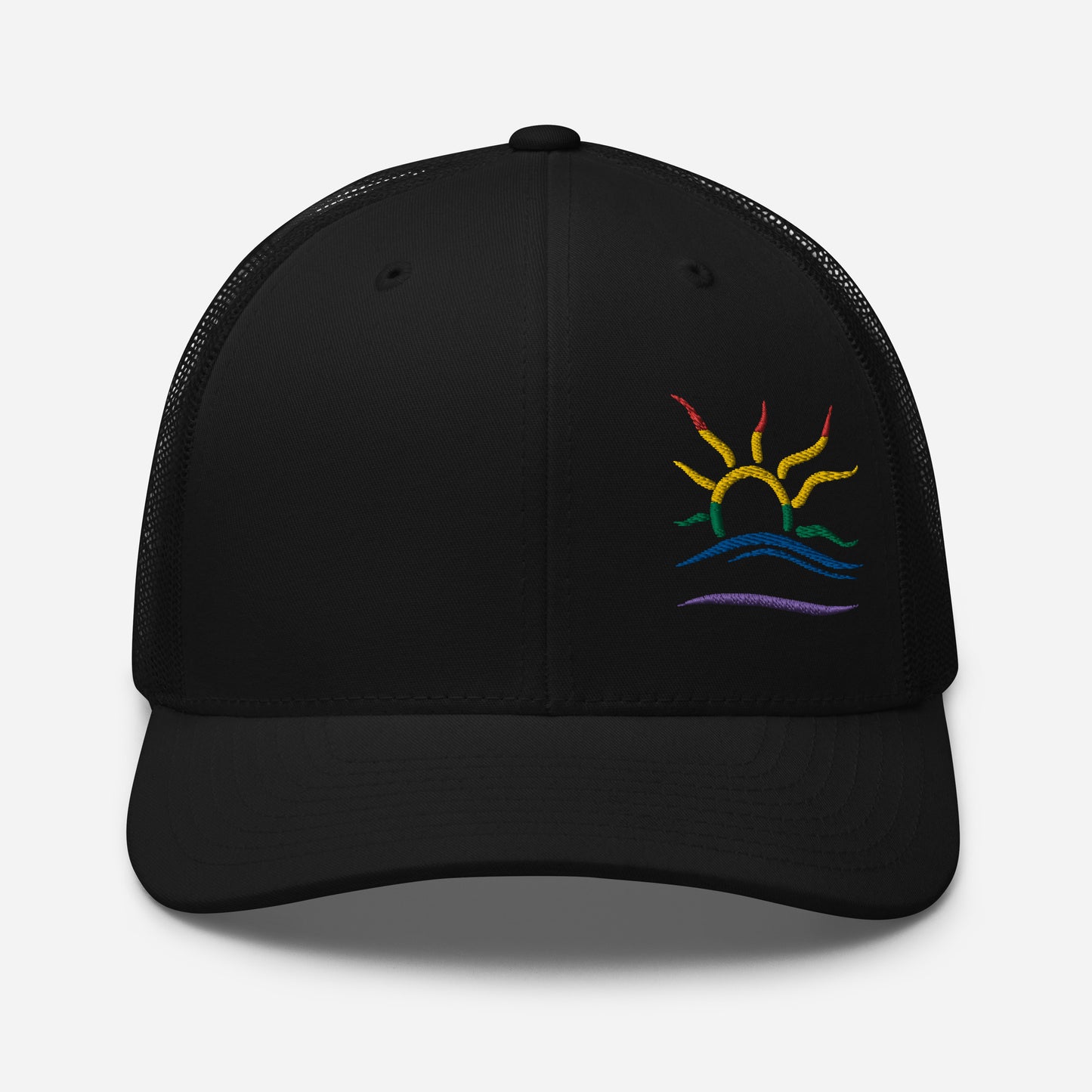 Embroidered Naturist Symbol (Pride) Trucker Cap