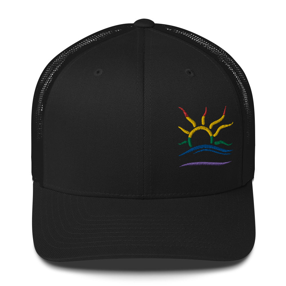 Embroidered Naturist Symbol (Pride) Trucker Cap