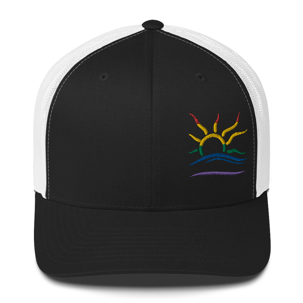 Embroidered Naturist Symbol (Pride) Trucker Cap