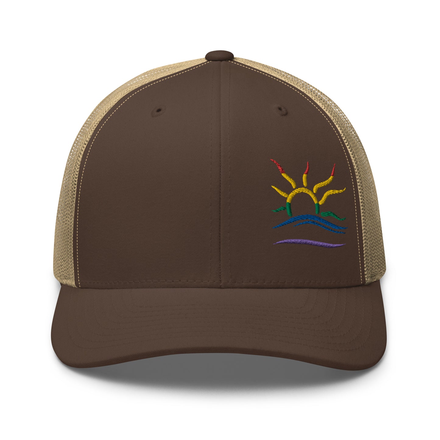 Embroidered Naturist Symbol (Pride) Trucker Cap