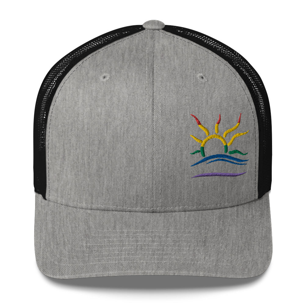 Embroidered Naturist Symbol (Pride) Trucker Cap