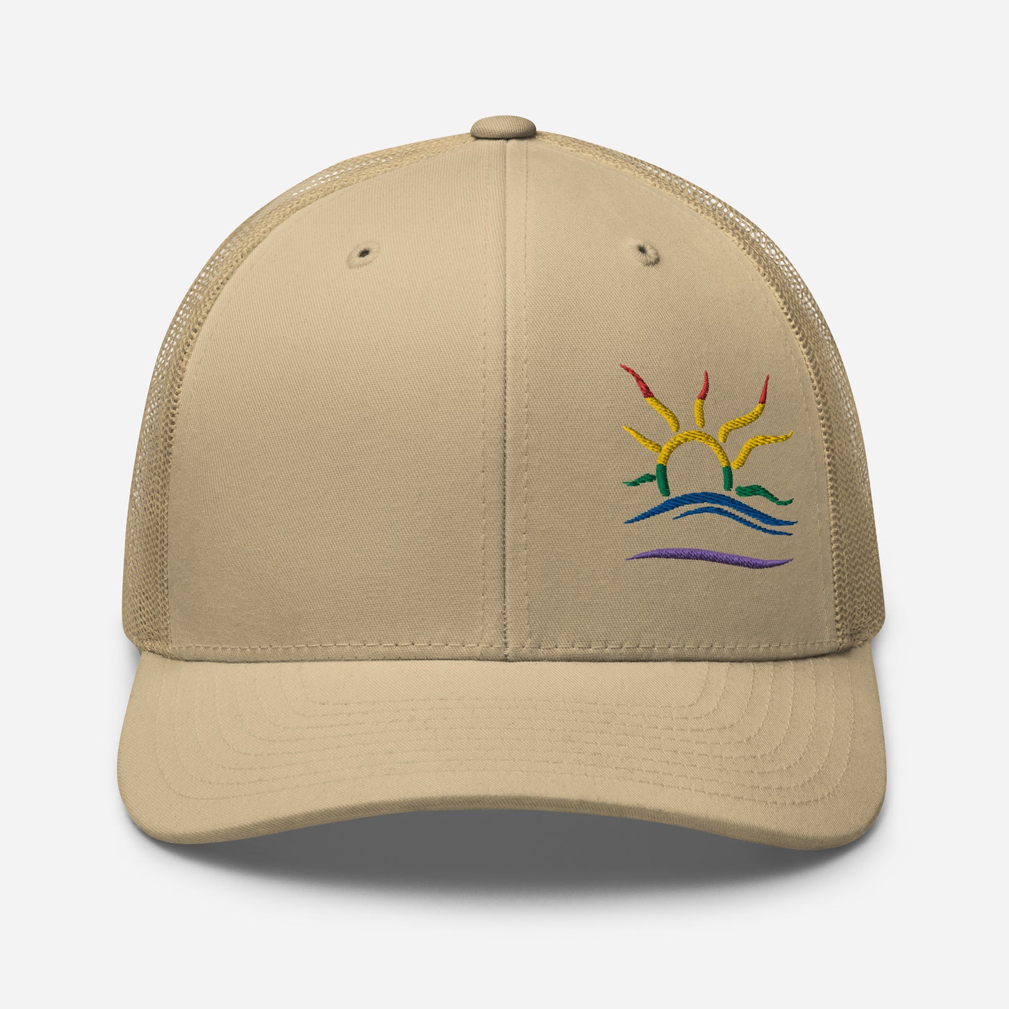 Embroidered Naturist Symbol (Pride) Trucker Cap