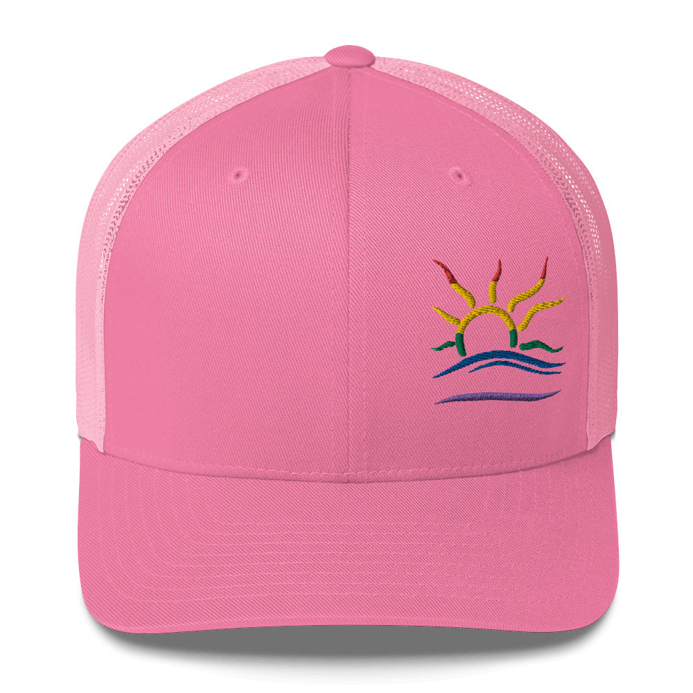 Embroidered Naturist Symbol (Pride) Trucker Cap