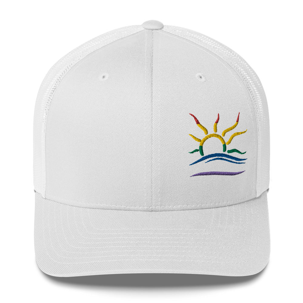 Embroidered Naturist Symbol (Pride) Trucker Cap – Barewear Outfitters