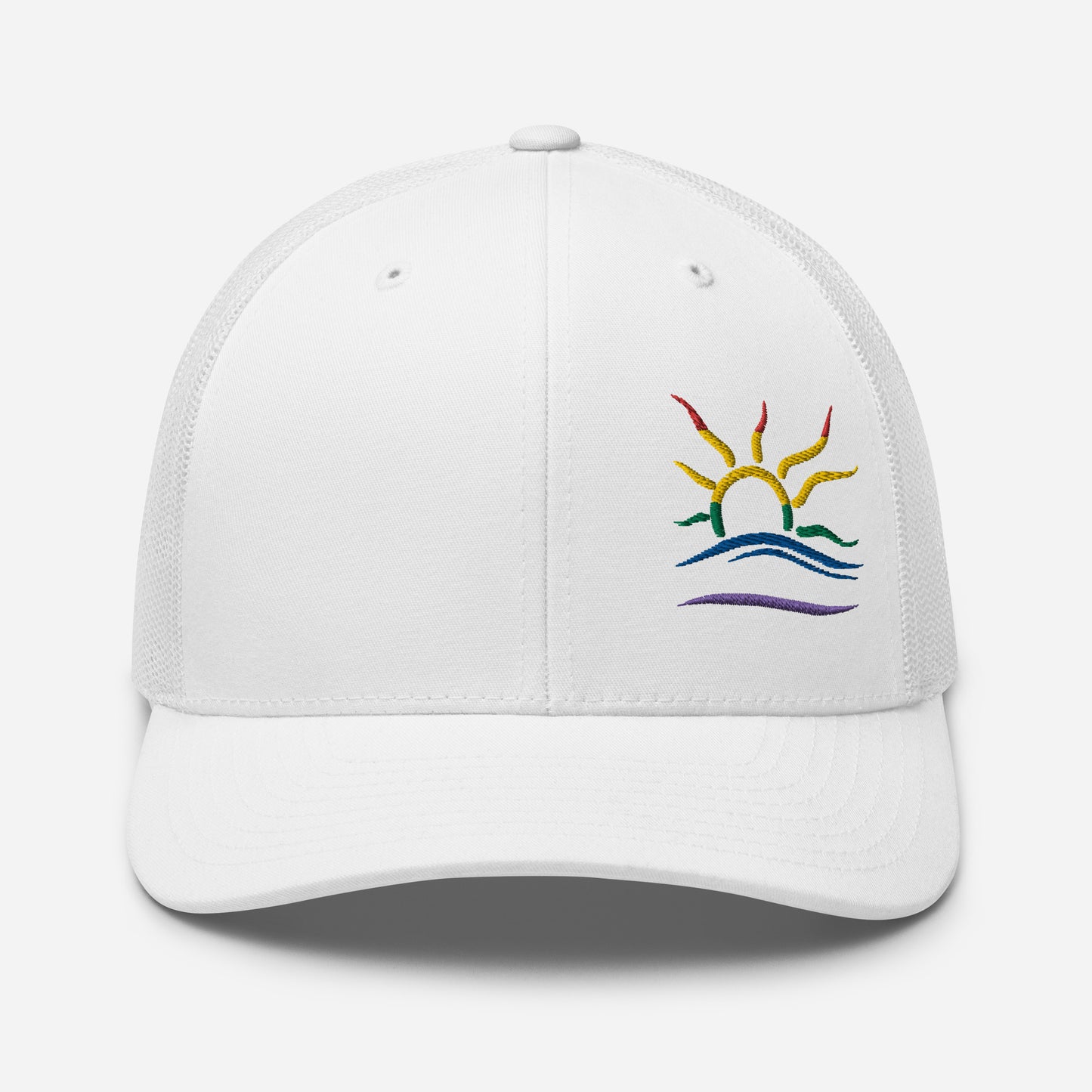 Embroidered Naturist Symbol (Pride) Trucker Cap