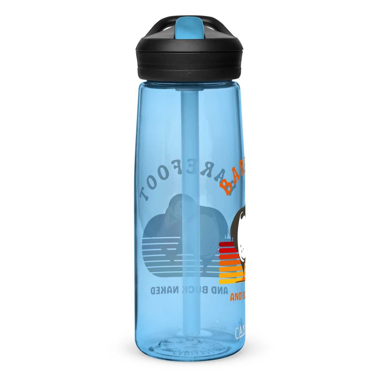 Barefoot and Buck Naked Sports water bottle
