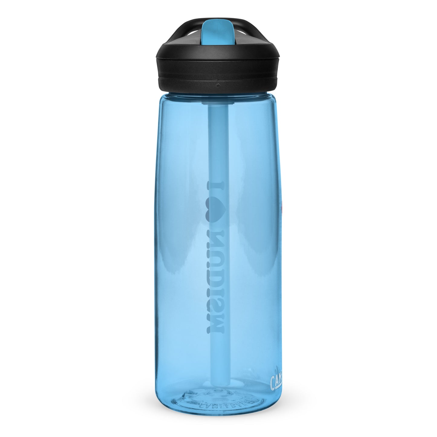 I Love Nudism Sports water bottle