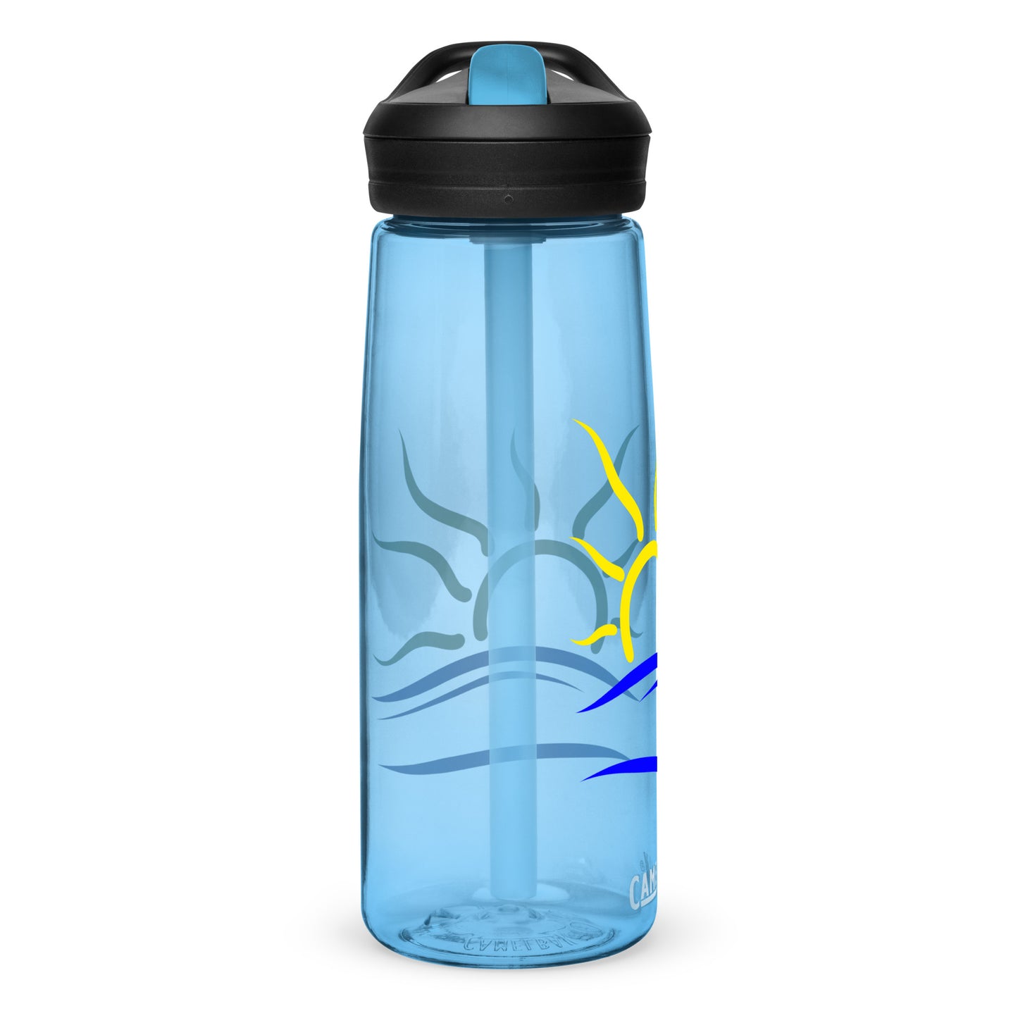 Naturist Symbol Sports water bottle