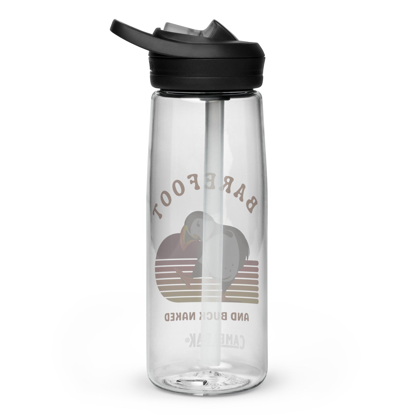 Barefoot and Buck Naked Sports water bottle