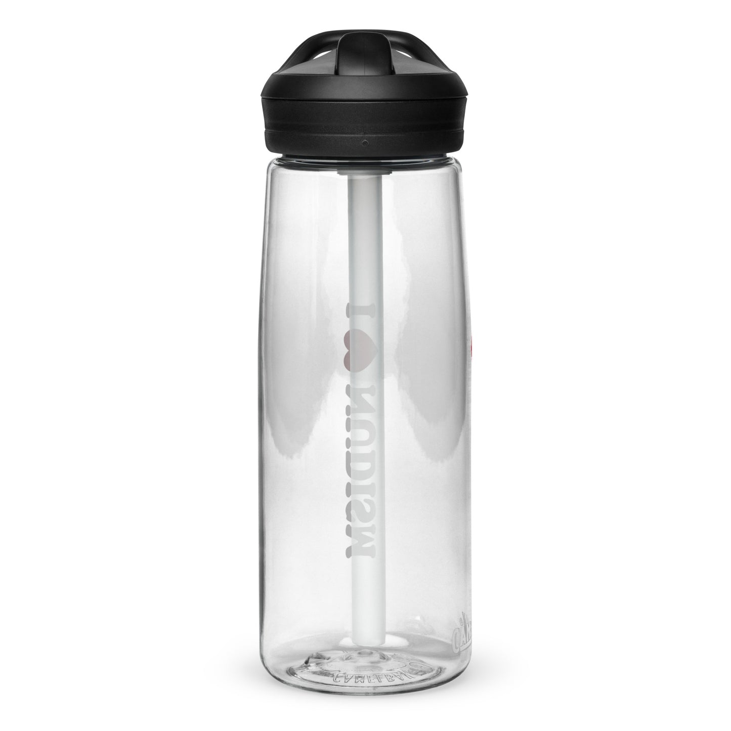 I Love Nudism Sports water bottle