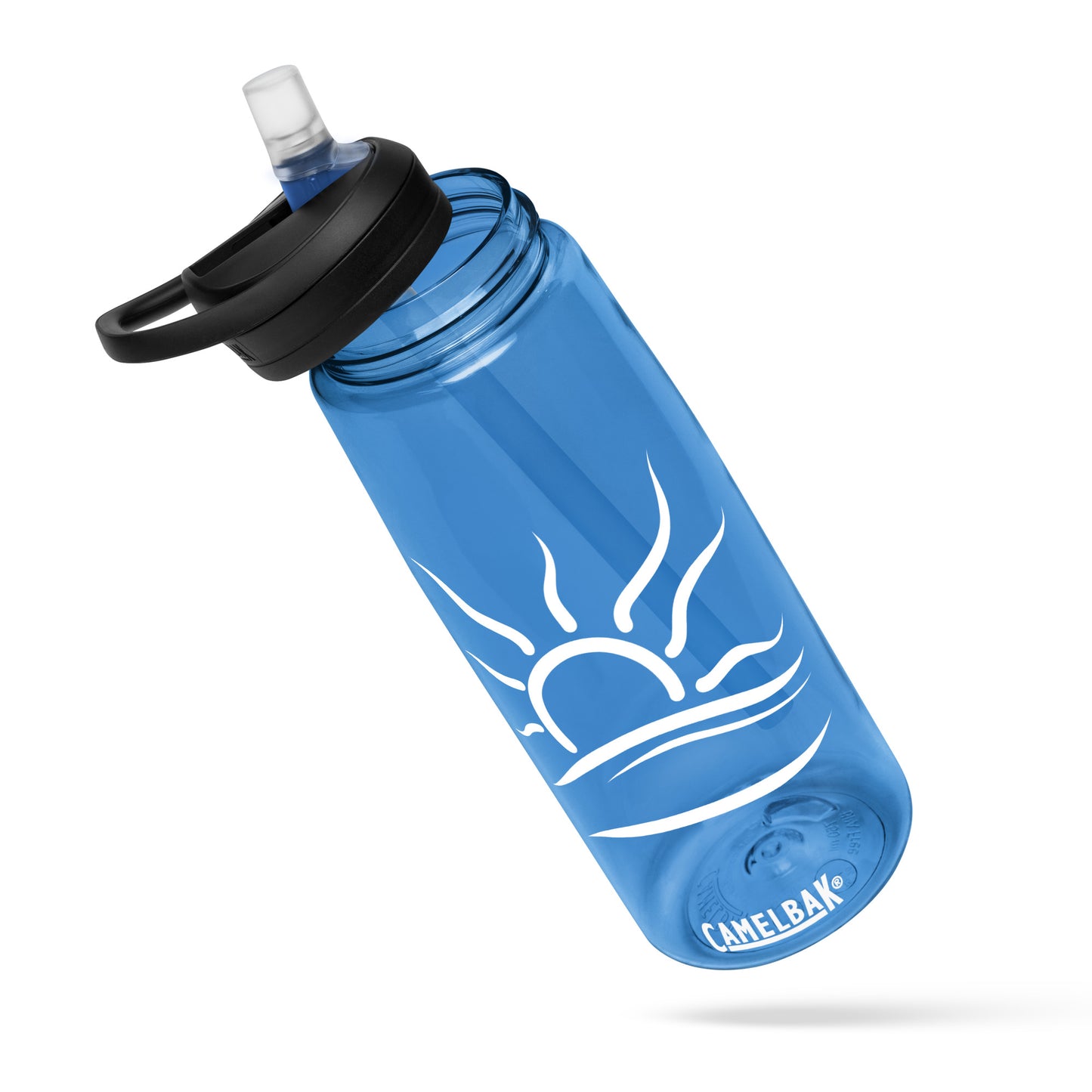 Naturists Symbol (White) Sports water bottle