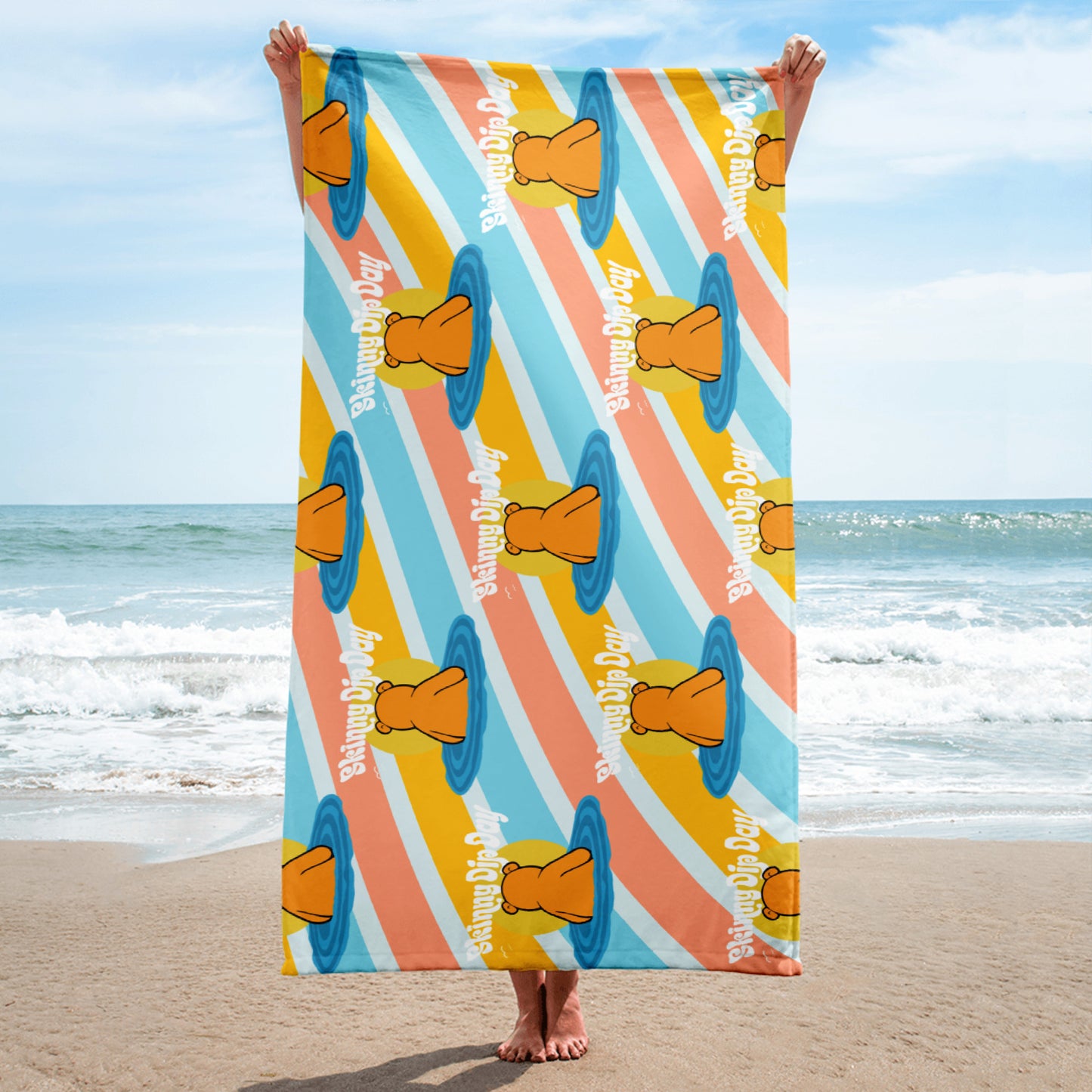 Skinny Dip Day Beach Towel