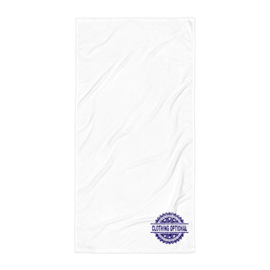 Clothing Optional Stamp Beach Towel