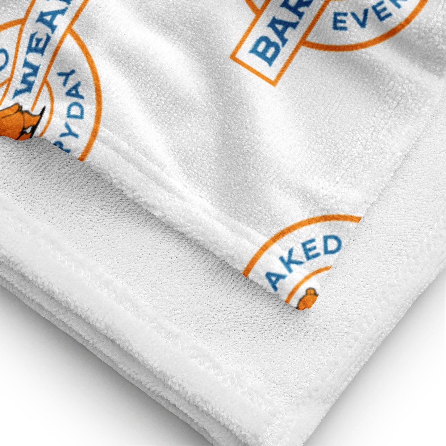 Be Naked Everyday (Vert) Beach Towel