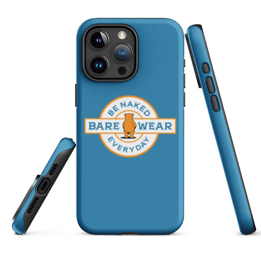 Be Naked Everyday (Blu) Tough Case for iPhone®