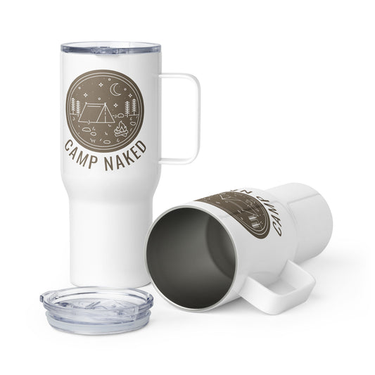 Camp Naked Travel mug with a handle