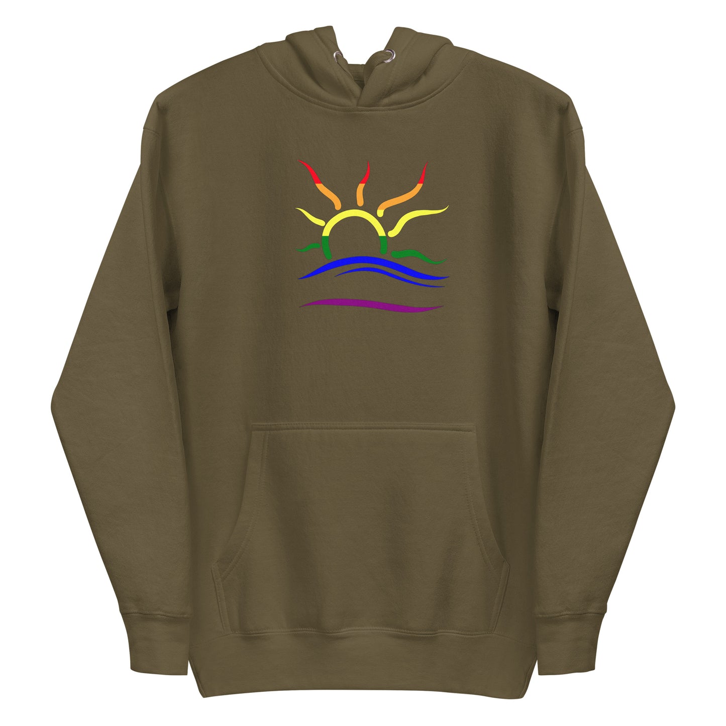 Premium Hoodie: Naturist Symbol (Pride)