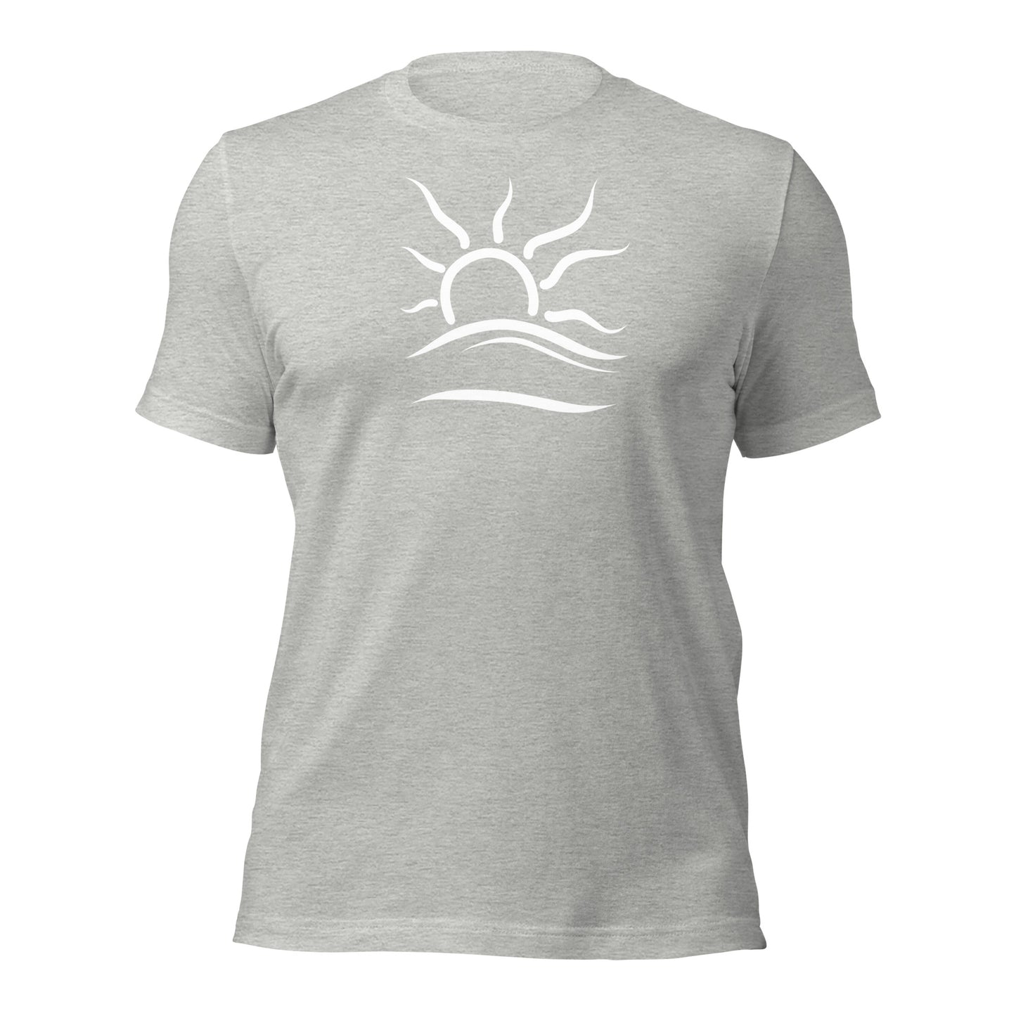 Standard T-Shirt: Naturist Symbol (wht) (Heather)