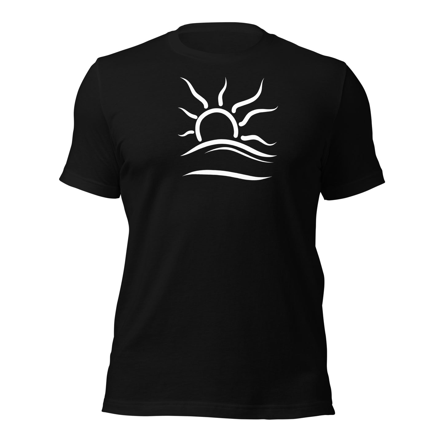 Standard T-Shirt: Naturist Symbol (wht)