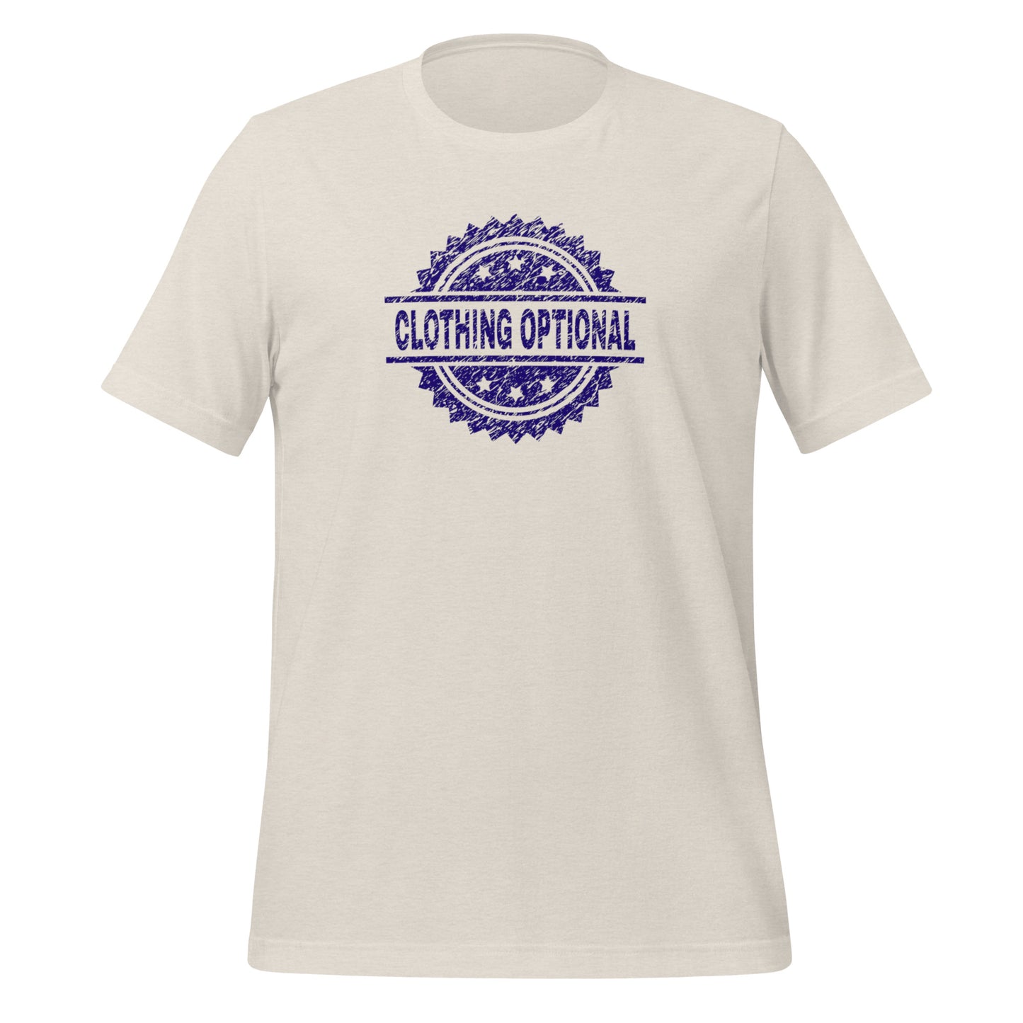 Standard T-Shirt: Clothing Optional Stamp