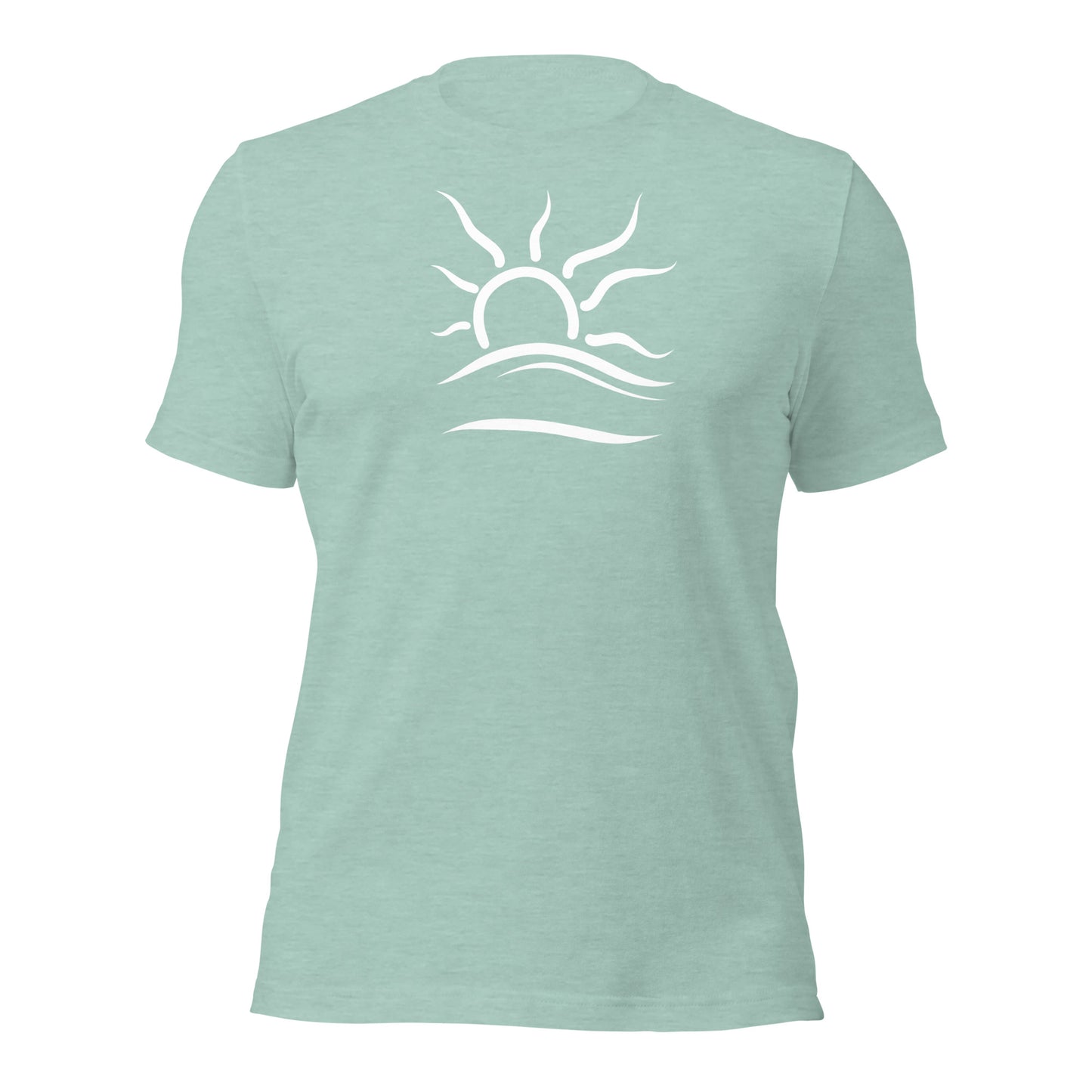 Standard T-Shirt: Naturist Symbol (wht) (Heather)