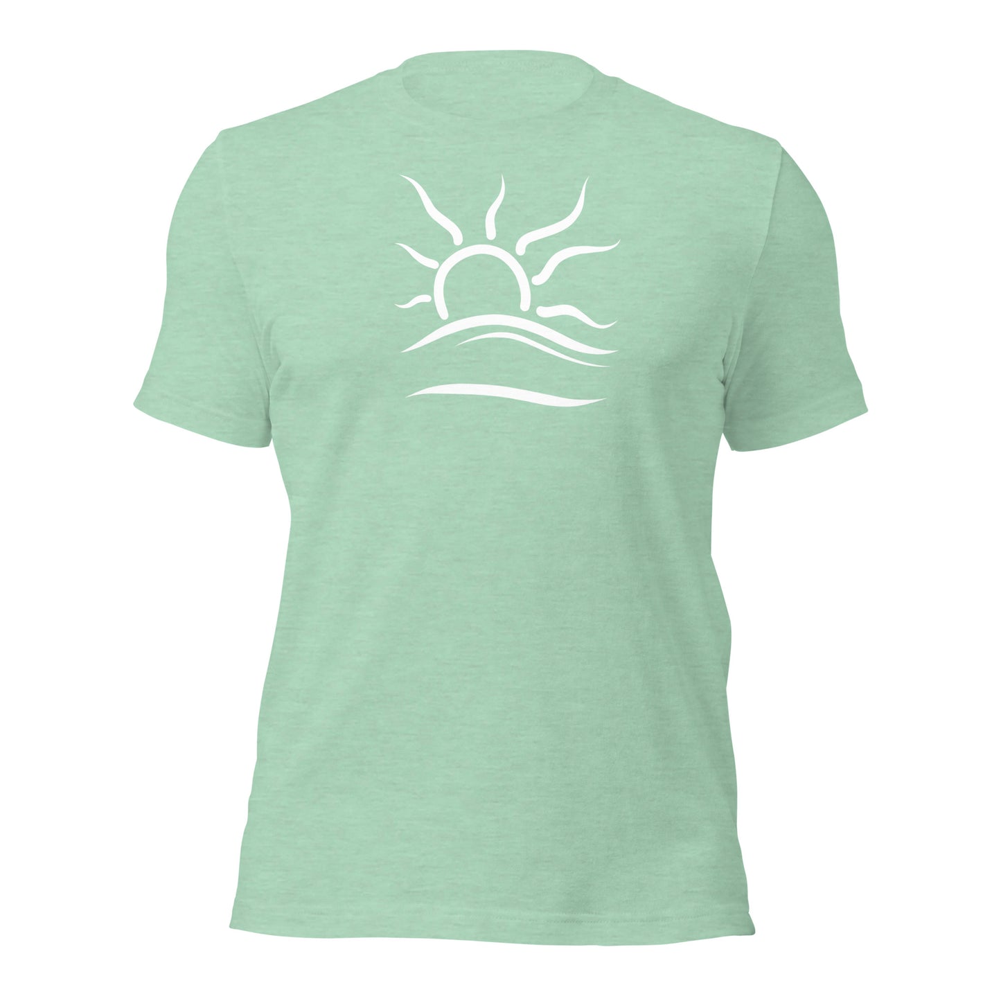 Standard T-Shirt: Naturist Symbol (wht) (Heather)